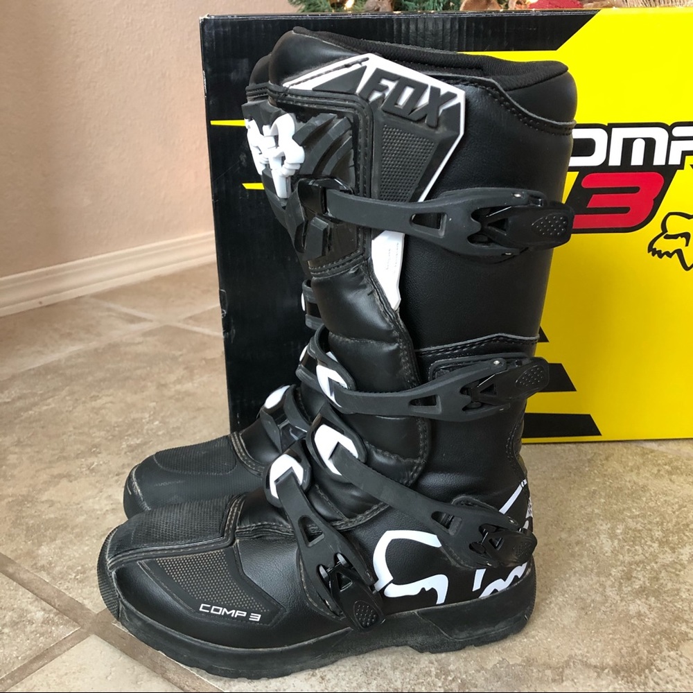 Youth Fox Racing Comp 3 Motocross Boots Like New